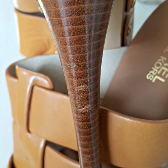 NEW! MICHAEL KORS Somerly PLATFORM SANDAL SZ 10 - Picture 4 of 8